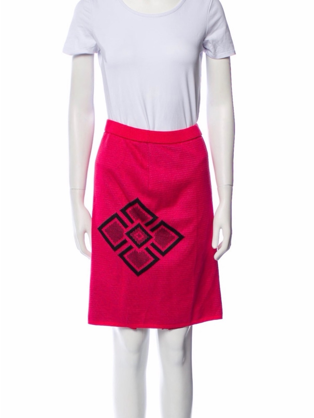 YSL Bright Pink Patterned Knit Set - Picture 4 of 4
